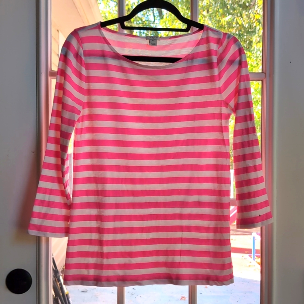 J Crew 3/4 sleeve top